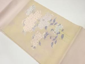 紫陽花模様織出し名古屋帯